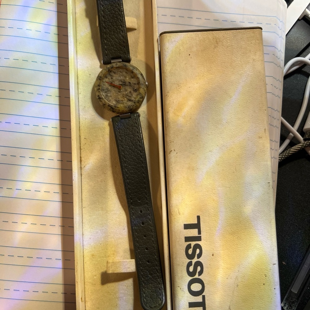 Tissot Rock Watch with Black Strap vintage 1980s - Picture 2 of 5